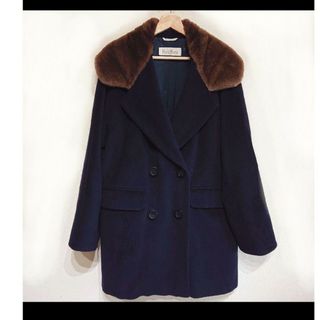 マックスマーラ(Max Mara)のエビカリー様用 Max Mara  最高級白タグ ロングコート ウール カシミア(ロングコート)