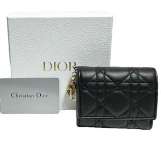 クリスチャンディオール(Christian Dior)のChristian Dior ディオール  レディディオール ウォレット 黒(財布)