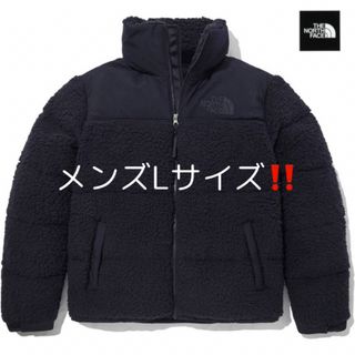 ザノースフェイス(THE NORTH FACE)の新品　ノースフェイス　シェルパヌプシジャケット　ボアダウン　ネイビー　メンズL(ダウンジャケット)