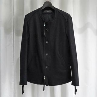 【新品】Askyy アスキーBUTTON & ZIP JACKETボタンジップ(ノーカラージャケット)