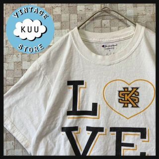 アメリカ古着 チャンピオン カレッジチームプリントtシャツ ソフトボール 白S(Tシャツ/カットソー(半袖/袖なし))