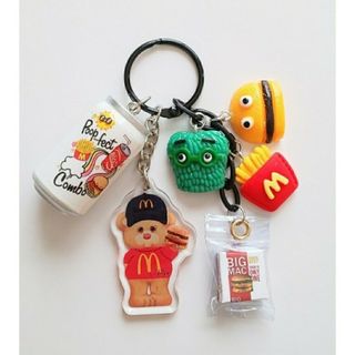 🌈SALE🌈ファストフードくまちゃんじゃらじゃらキーホルダー🍟(その他)