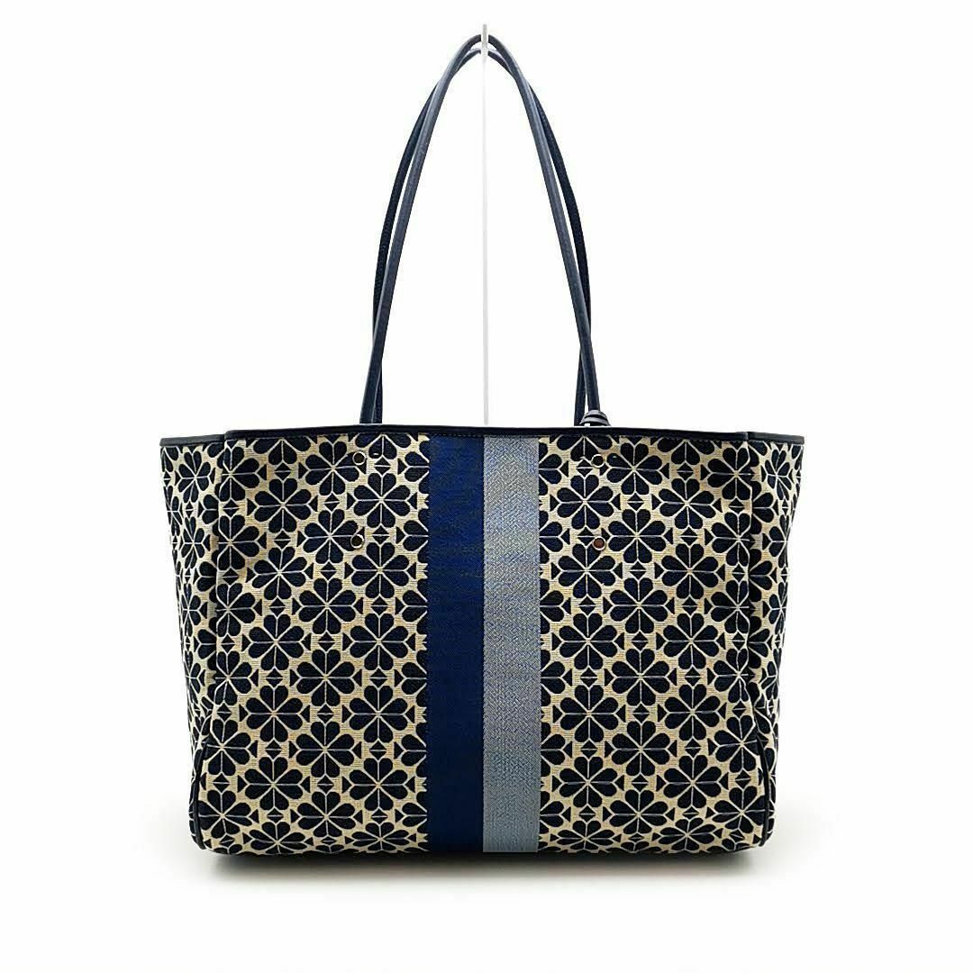 美品!Kate spadeスペード柄キャンバス×レザー トートバッグ 美品!Kate spadeスペード柄キャンバス×レザー トートバッグ