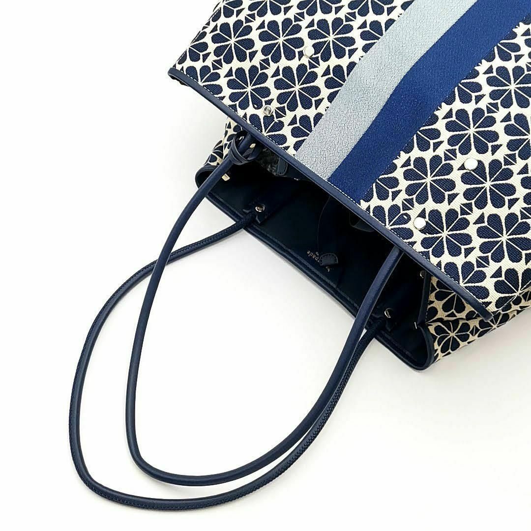 美品!Kate spadeスペード柄キャンバス×レザー トートバッグ 美品!Kate spadeスペード柄キャンバス×レザー トートバッグ