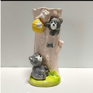昭和 花びん かわいいクマ レトロ(花瓶)