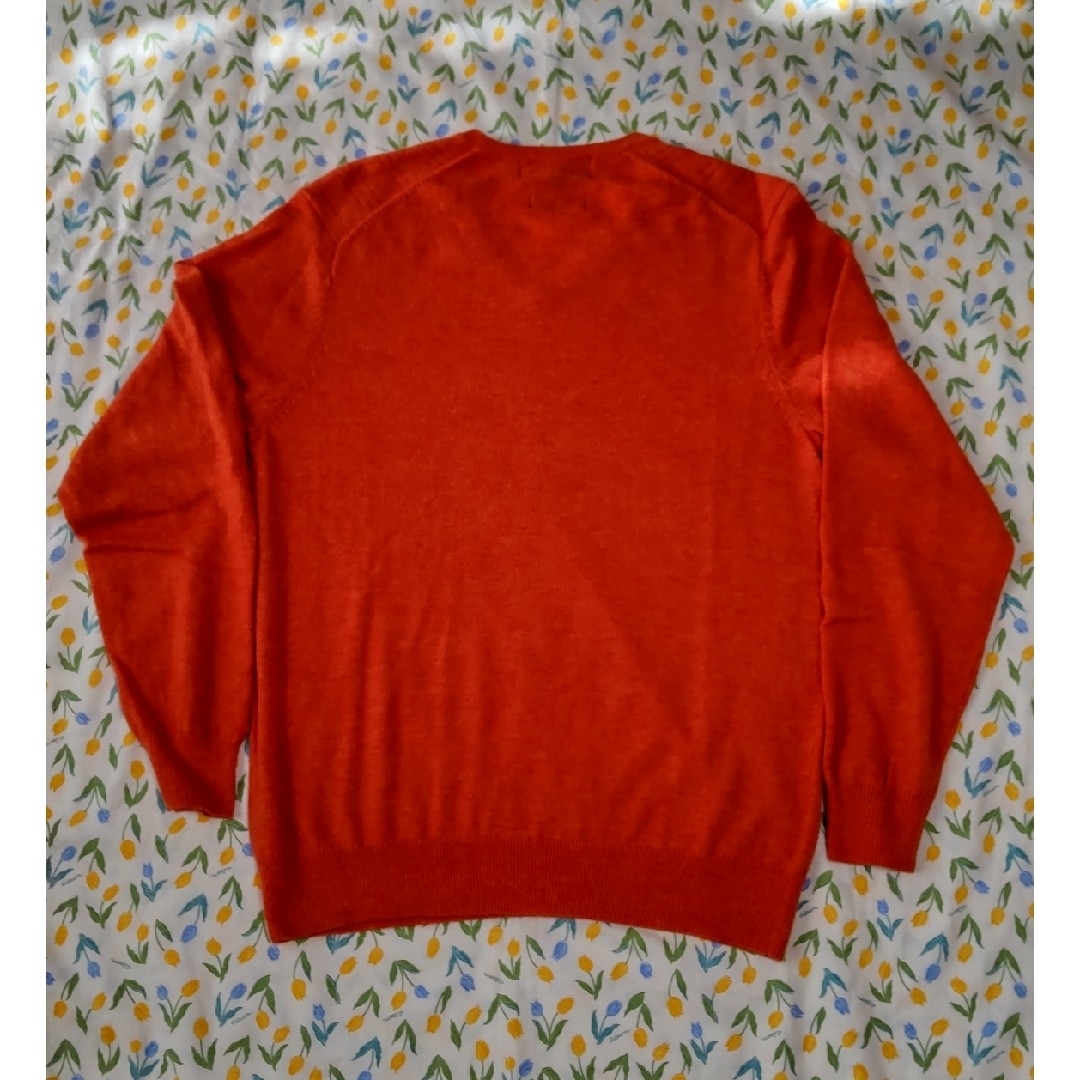 PERSON'S(パーソンズ)のカシミア混セーター　オレンジ色 メンズのトップス(ニット/セーター)の商品写真