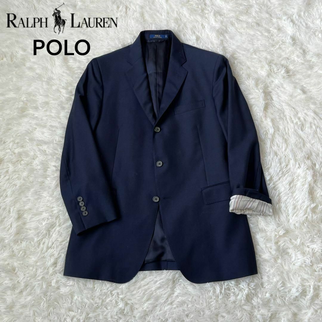 ラルフローレン　ポロ　イタリア製　紺ブレ　テーラード　ジャケット　ブレザー　大き | フリマアプリ ラクマ