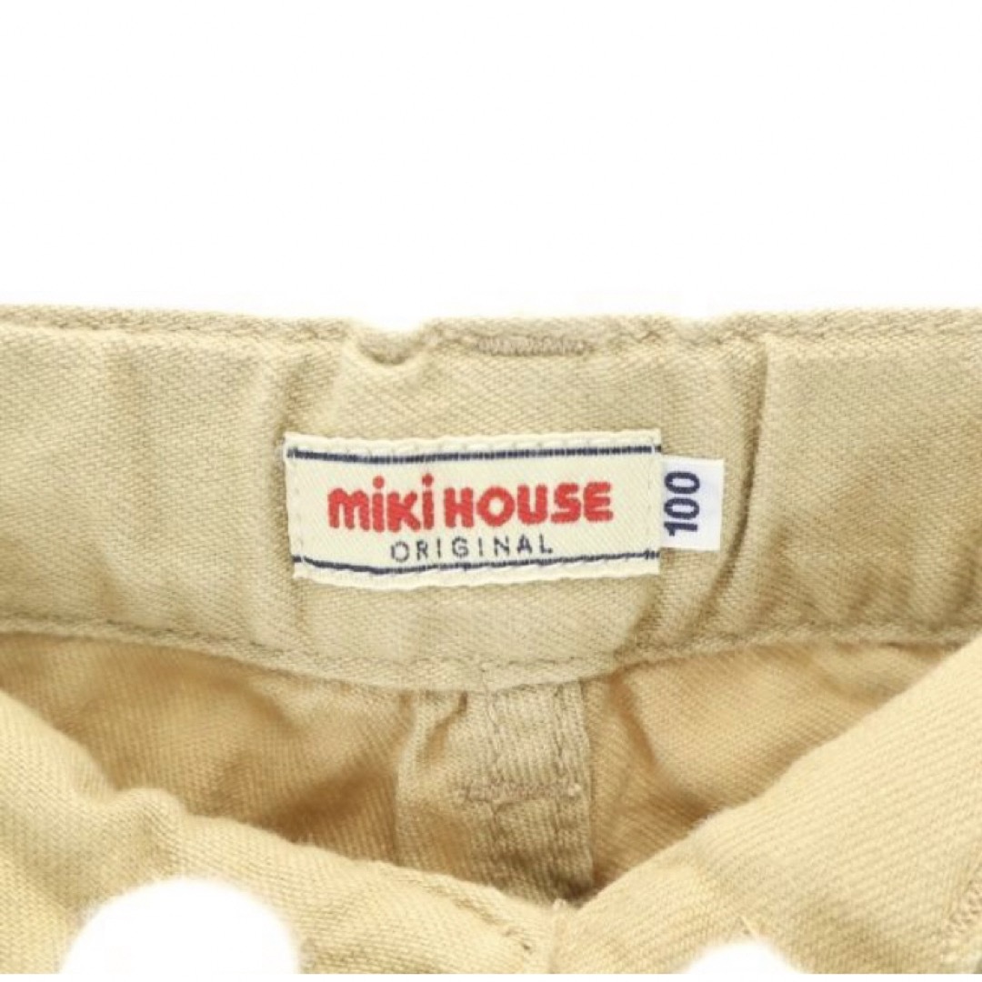 mikihouse(ミキハウス)のミキハウス ベーカーロングパンツ 100cm ベージュ MIKIHOUSE キッズ/ベビー/マタニティのキッズ服男の子用(90cm~)(パンツ/スパッツ)の商品写真