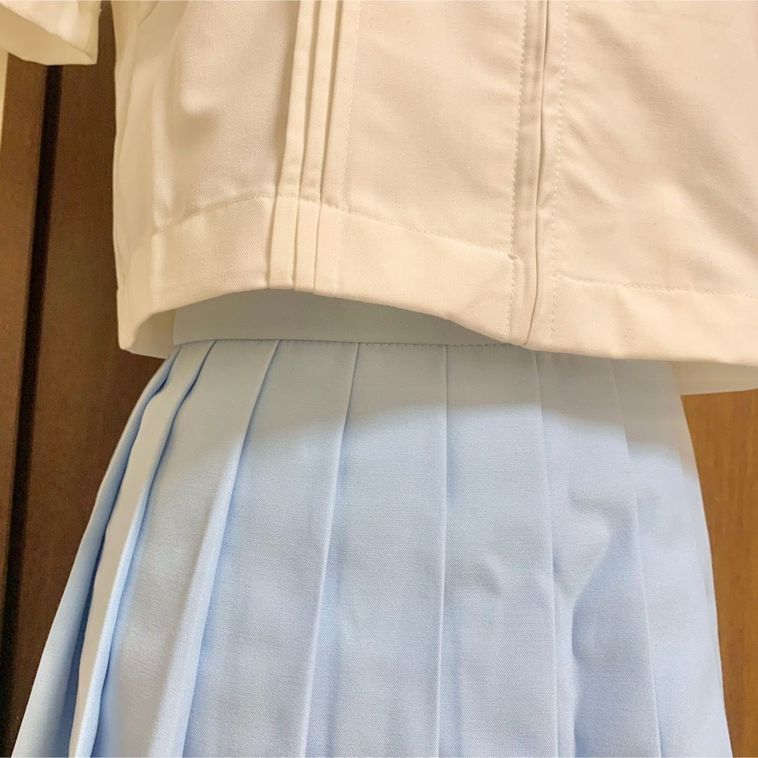 セーラー服上下セット（コスプレ）サックス　Mサイズ レディースのレディース その他(セット/コーデ)の商品写真