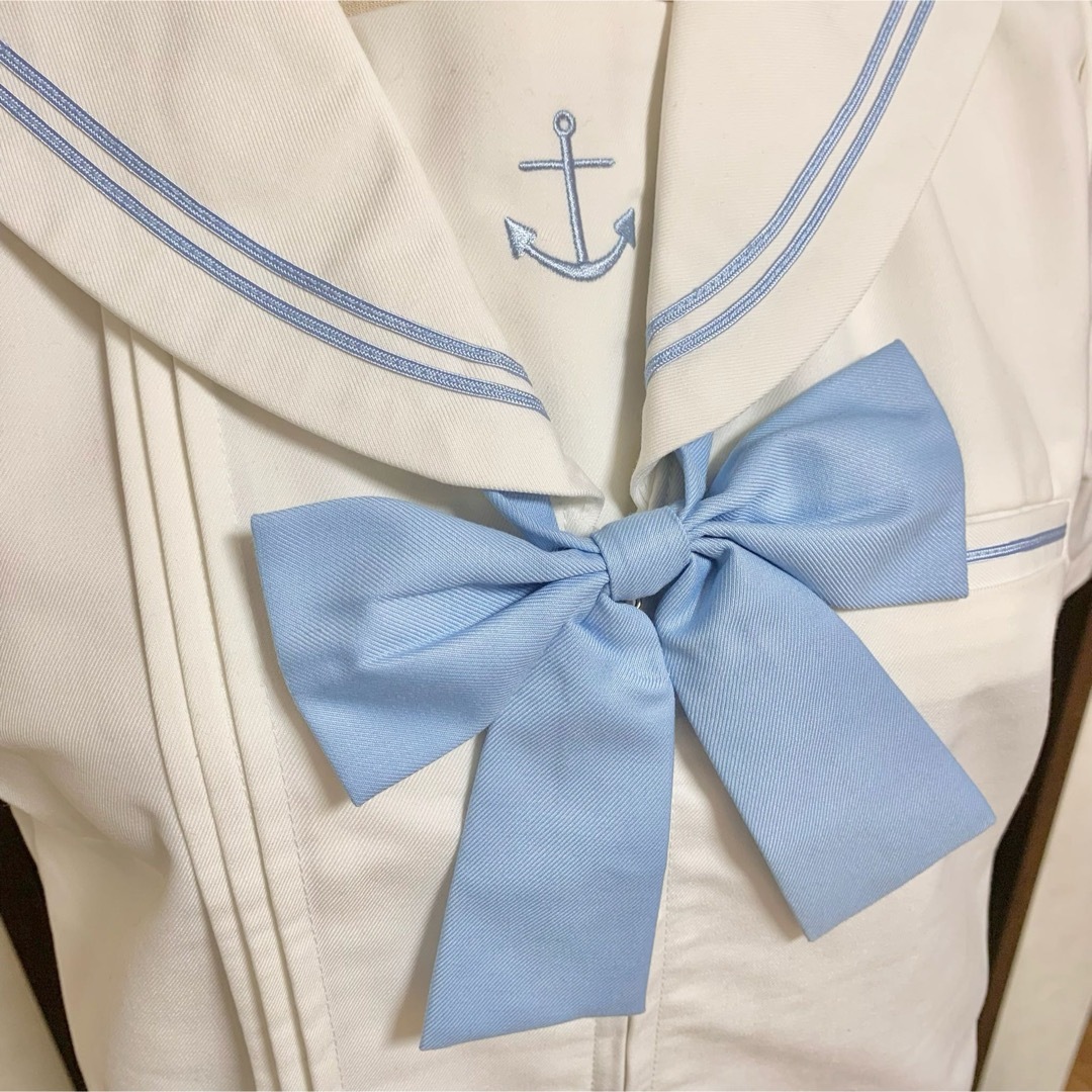 セーラー服上下セット（コスプレ）サックス　Mサイズ レディースのレディース その他(セット/コーデ)の商品写真