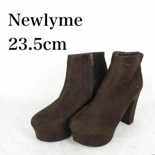 ニューリーミー(Newlyme)のNewlyme*ニューリーミー*ショートブーツ*23.5cm*茶*B3526(ブーツ)