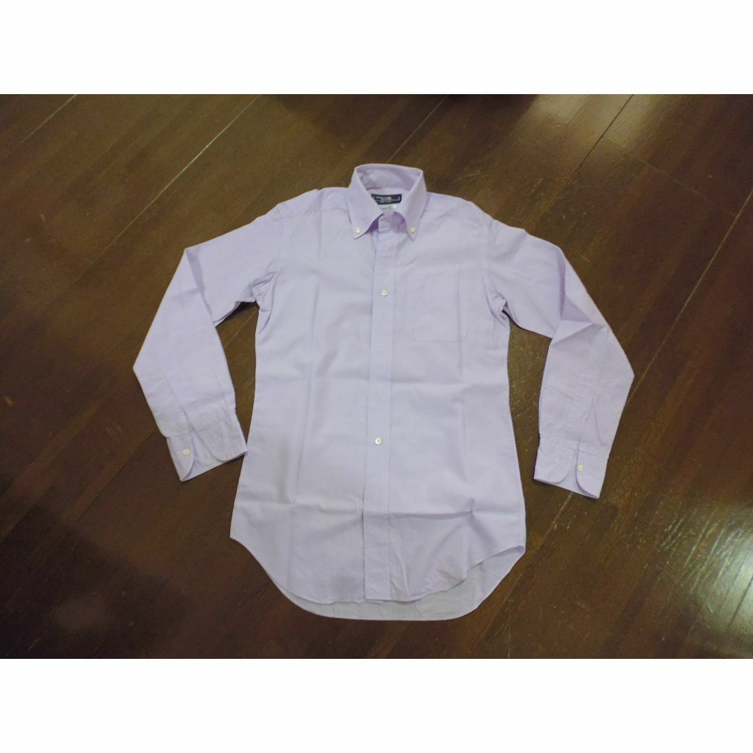 使用数回　高級新疆綿　鎌倉シャツ　１００番手　薄いパープル　S メンズのトップス(シャツ)の商品写真