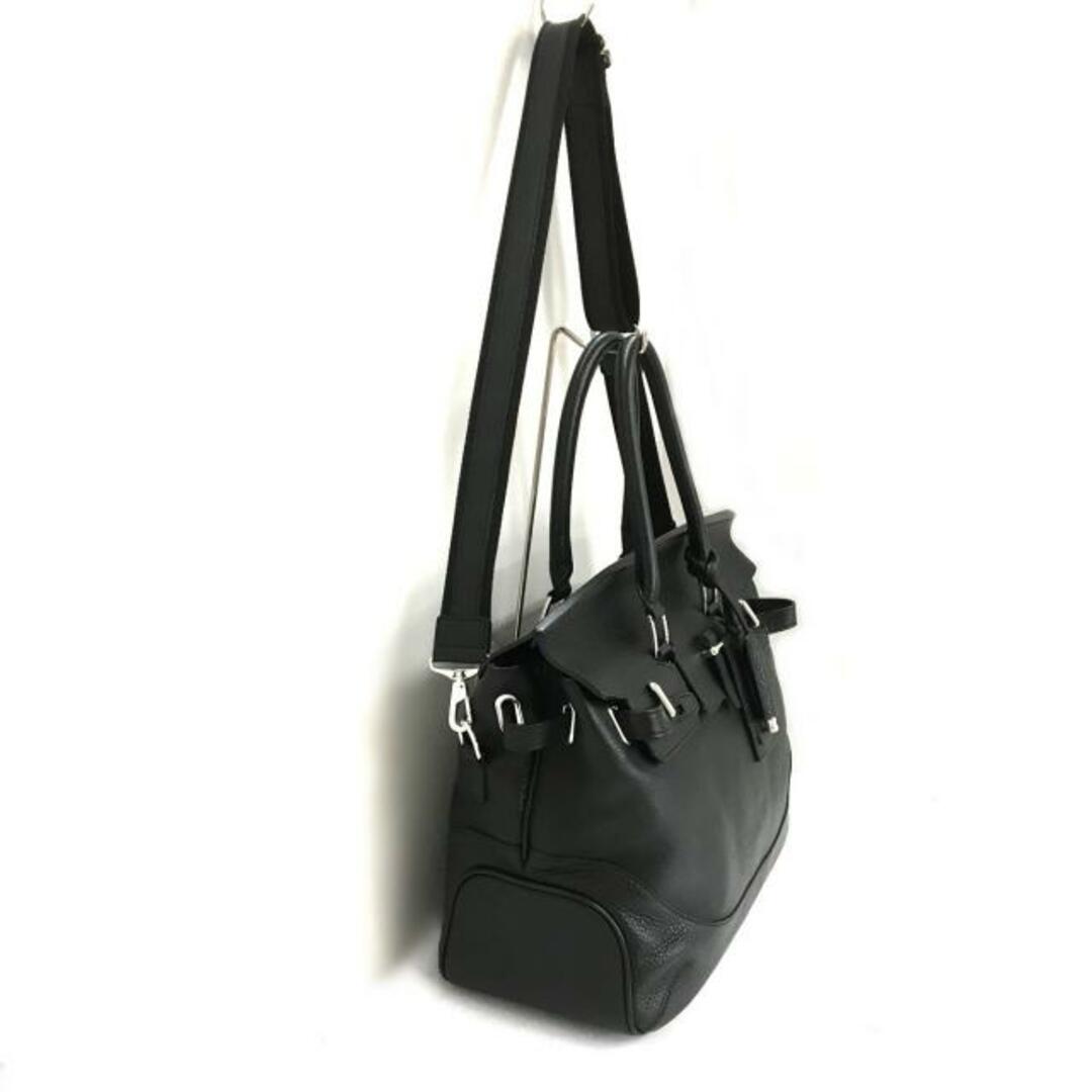 PELLE MORBIDA(ペッレ モルビダ)のペッレモルビダ ハンドバッグ 黒 レザー レディースのバッグ(ハンドバッグ)の商品写真