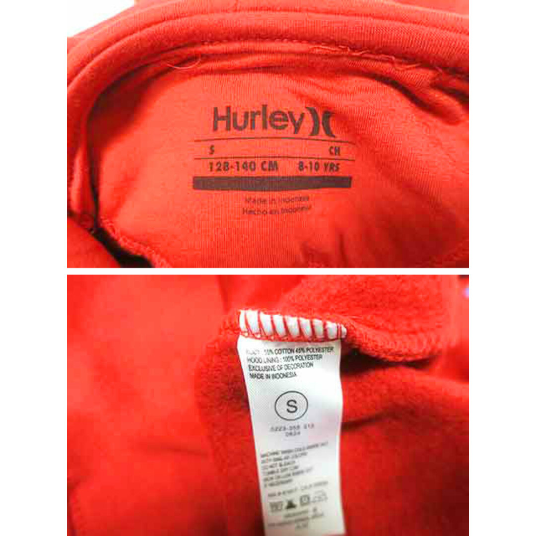 Hurley(ハーレー)の【中古】hurley ハーレー 子供服 キッズ トップス フード付きトレーナー レッド 男の子 女の子 Sサイズ キッズ/ベビー/マタニティのベビー服(~85cm)(トレーナー)の商品写真