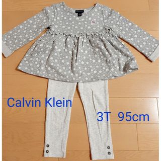 カルバンクライン(Calvin Klein)のカルバン・クライン　ワンピース トップス　チュニック　レギンス　セット　95cm(ワンピース)