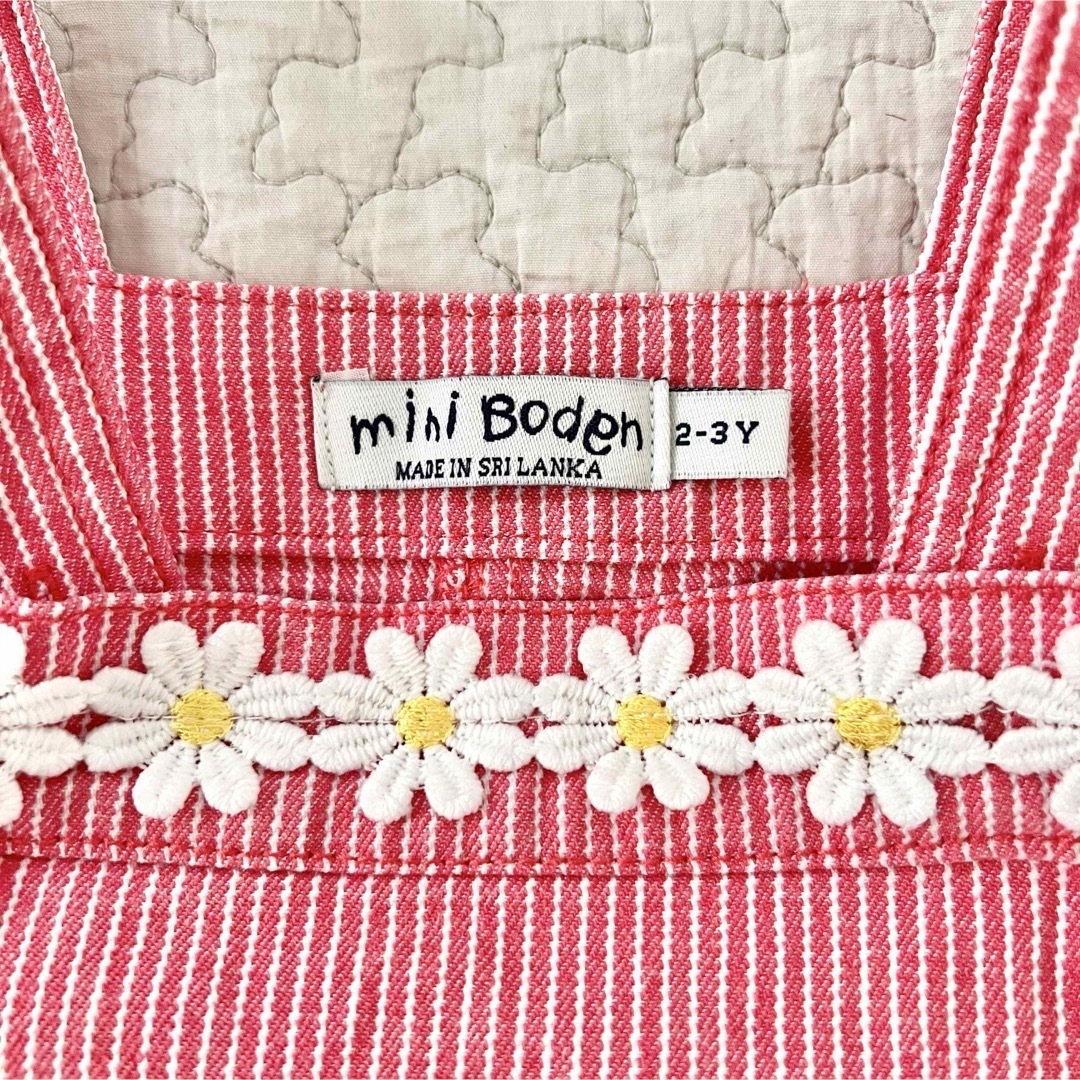 Boden(ボーデン)のused☆ ミニボーデン ジャンパースカート 花柄ワンピース 90 100 キッズ/ベビー/マタニティのキッズ服女の子用(90cm~)(ワンピース)の商品写真