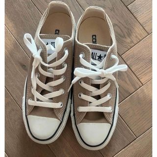 コンバース(CONVERSE)のコンバース  ベージュ　23(スニーカー)