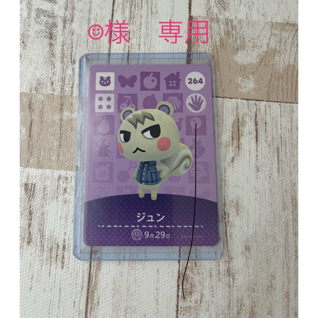 あつ森　amiiboカード　【ジュン】 エンタメ/ホビーのトレーディングカード(その他)の商品写真