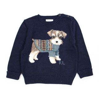 ラルフローレン(Ralph Lauren)の【秋冬物 新入荷!】☆ラルフローレン/Ralph Lauren☆80cm セーター/ニット 紺 【中古】子供服 キッズ kids ベビー服 baby 男の子 秋冬 701132(ニット/セーター)