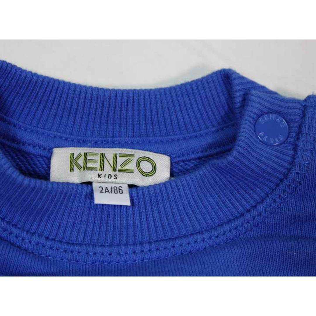 KENZO(ケンゾー)の【秋冬物 新入荷!】☆ケンゾーキッズ/KENZOkids☆86cm トレーナー/スウェット 青 【中古】子供服 キッズ kids ベビー服 baby 男の子 春秋冬 301132 キッズ/ベビー/マタニティのベビー服(~85cm)(トレーナー)の商品写真