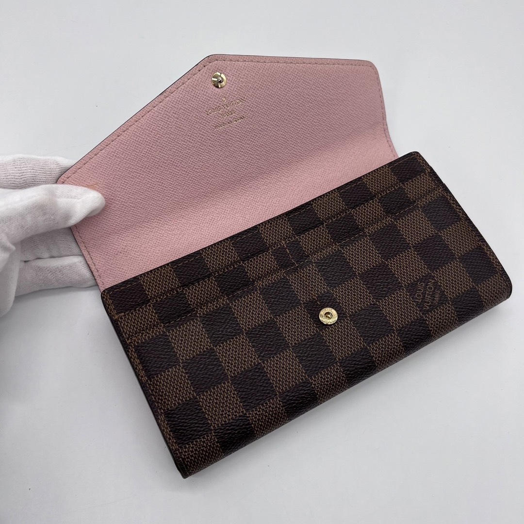 LOUIS VUITTON - 新型!美品 ヴィトン ダミエ サラ ローズバレリーヌ