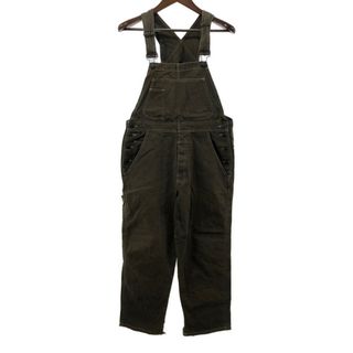 ギャップ(GAP)の90年代 GAP ギャップ コットンオーバーオール アメカジ カーキ (メンズ M) 中古 古着 P1435(サロペット/オーバーオール)