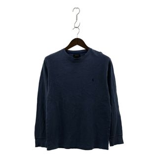 ポロラルフローレン(POLO RALPH LAUREN)のPolo by Ralph Lauren ポロ ラルフローレン ワンポイントロゴ サーマル 長袖Ｔシャツ ブルー (メンズ L) 中古 古着 P1497(Tシャツ/カットソー(七分/長袖))