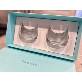 ティファニー(Tiffany & Co.)の【新品未使用】ティファニー TIFFANYグラス ペア 2点セット 箱付き(グラス/カップ)