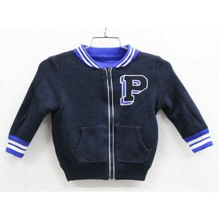 ラルフローレン(Ralph Lauren)の【新規値下げ!】□ラルフローレン/Ralph Lauren□80cm位 ニットブルゾン/セーター 紺＆青 リバーシブル【中古】子供服 キッズ kids ベビー服 baby 男の子 秋 929022 otr(ジャケット/コート)