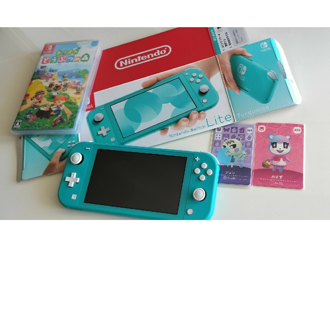 新品　未使用　未開封　Switch lite ターコイズ　どうぶつの森