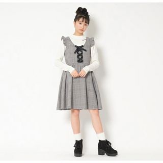 ラブトキシック(lovetoxic)の⭐︎美品 Lovetoxic チェック柄ジャンパースカート 140⭐︎(スカート)