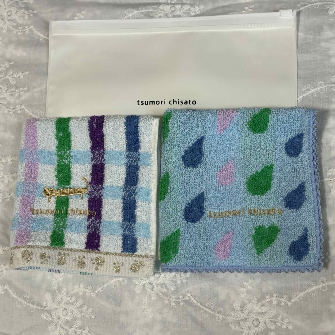 TSUMORI CHISATO(ツモリチサト)の【新品】ツモリチサト tsumori chisato タオルハンカチ　2枚 レディースのファッション小物(ハンカチ)の商品写真