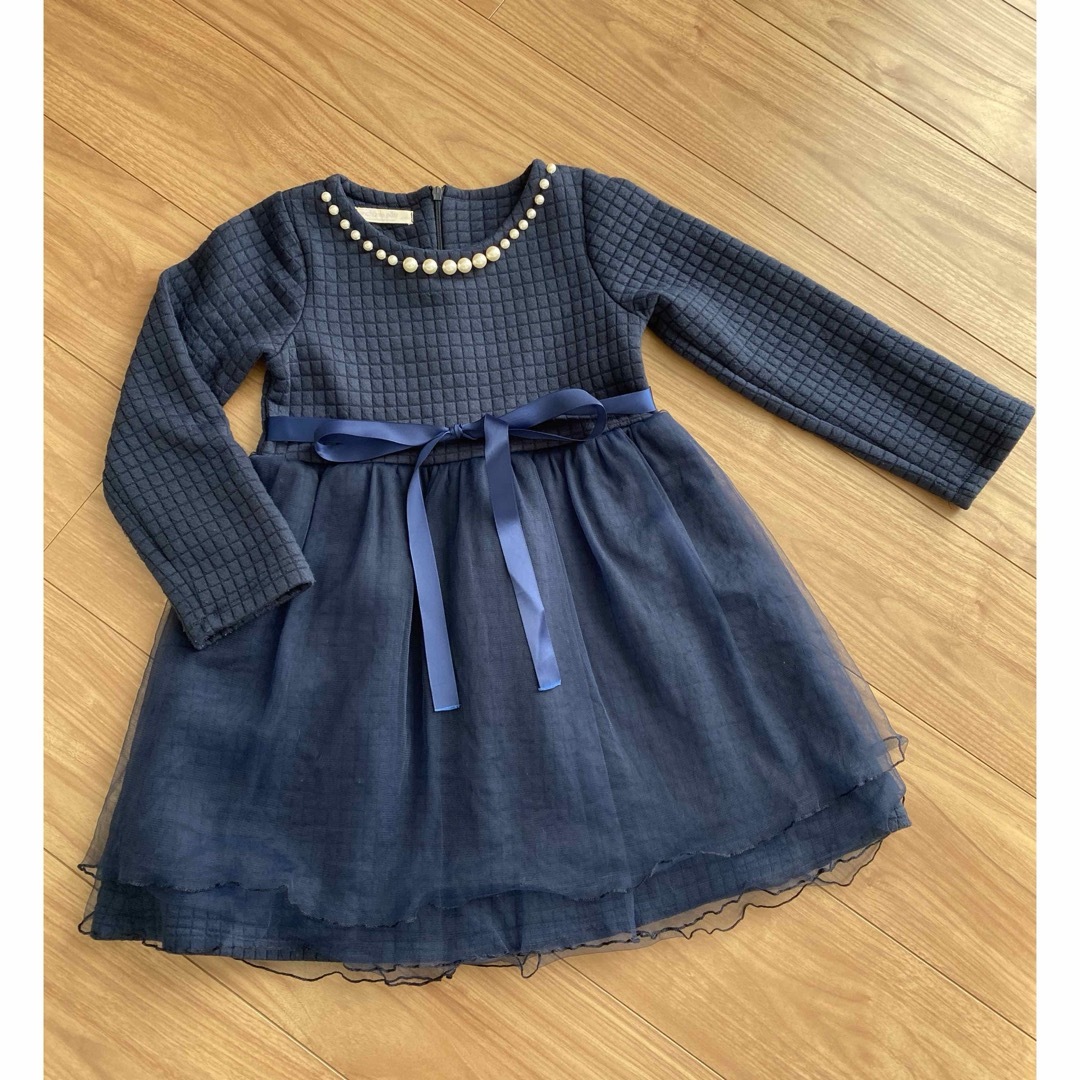 enchantepetit(アンシャンテプティ)のチュールワンピース キッズ/ベビー/マタニティのキッズ服女の子用(90cm~)(ドレス/フォーマル)の商品写真