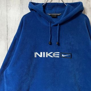 ナイキ(NIKE)のNIKE ナイキ パーカー XL 刺繍ロゴ センターロゴ フリース素材 ボア(パーカー)