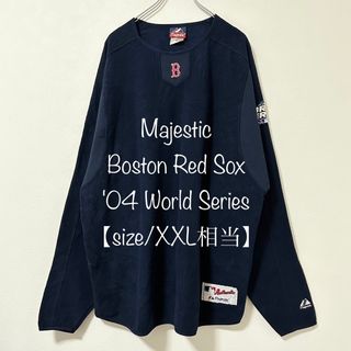 マジェスティック(Majestic)のMajestic★Red Sox/レッドソックス★フリース★ネイビー/紺★XXL(その他)