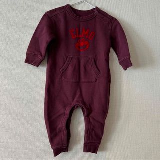 ギャップ(GAP)の美品GAP ELMO ビンテージ加工ロンパース12-18m(ロンパース)