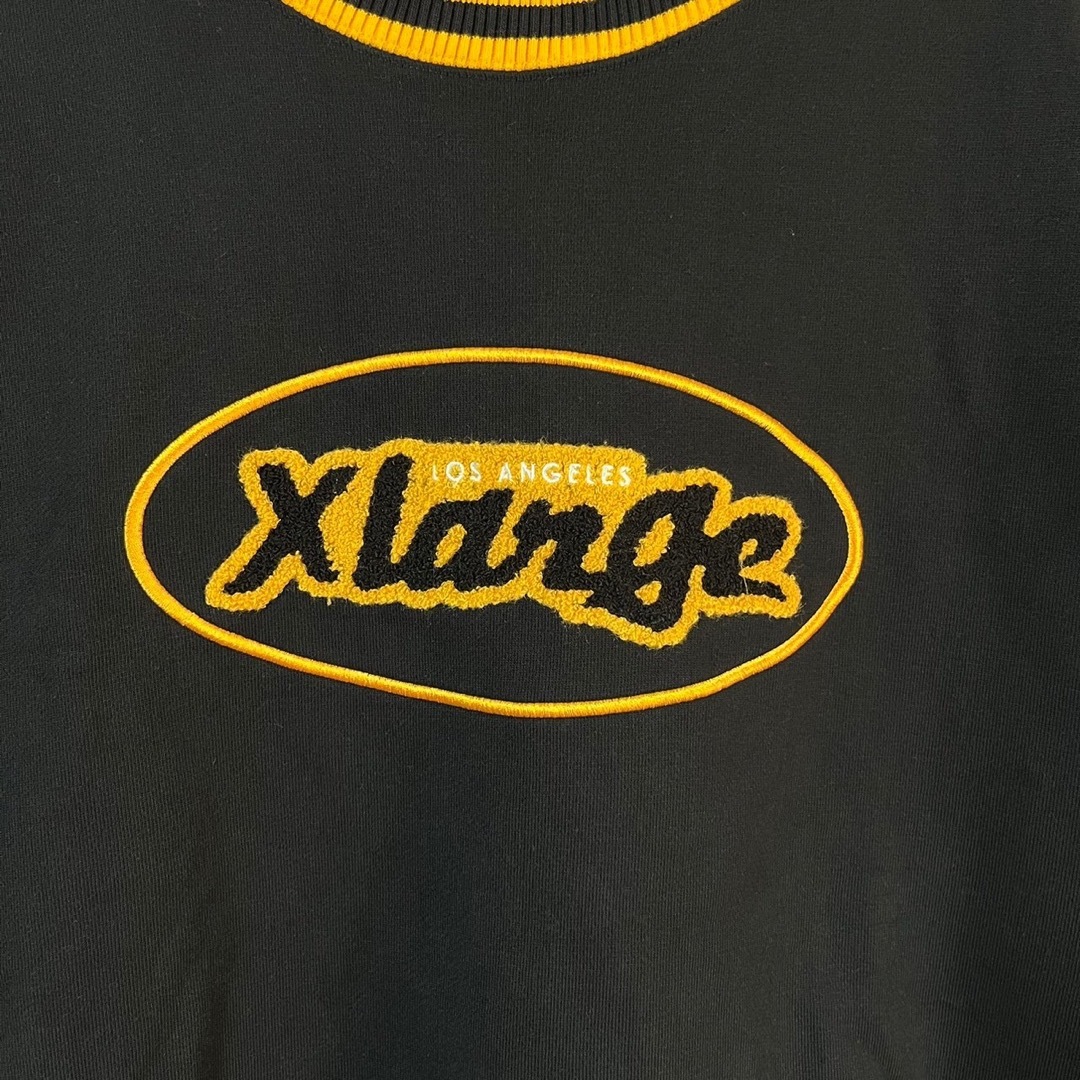 【大人気モデル】XLARGE スウェットL パイル地ロゴ センターロゴ