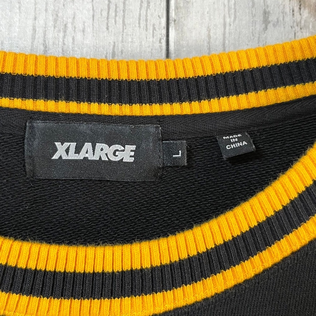 XLARGE - 【大人気モデル】XLARGE スウェットL パイル地ロゴ センター