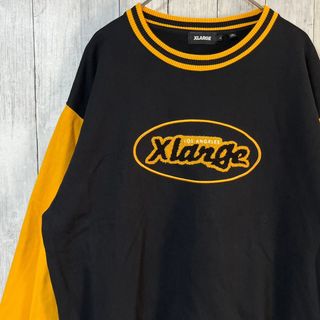 エクストララージ(XLARGE)の【大人気モデル】XLARGE スウェットL  パイル地ロゴ センターロゴ(スウェット)