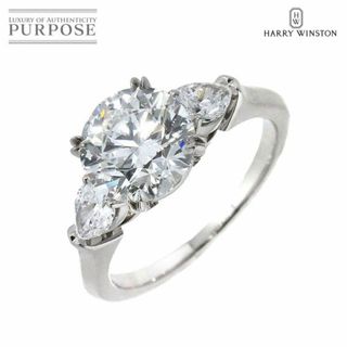 ハリーウィンストン(HARRY WINSTON)のハリーウィンストン HARRY WINSTON ダイヤ 2.15ct D/VS1/3EX 10号 リング ラウンド ペアシェイプ Pt 指輪 VLP 90210550(リング(指輪))