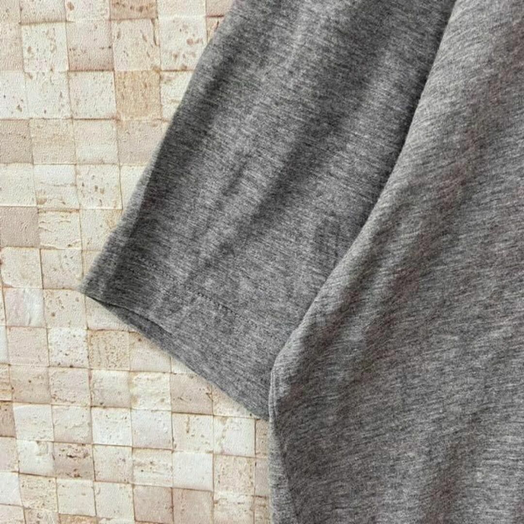 アメリカ古着 プリントtシャツ 企業プリント シカ 薄手 ダークグレー メンズのトップス(Tシャツ/カットソー(半袖/袖なし))の商品写真