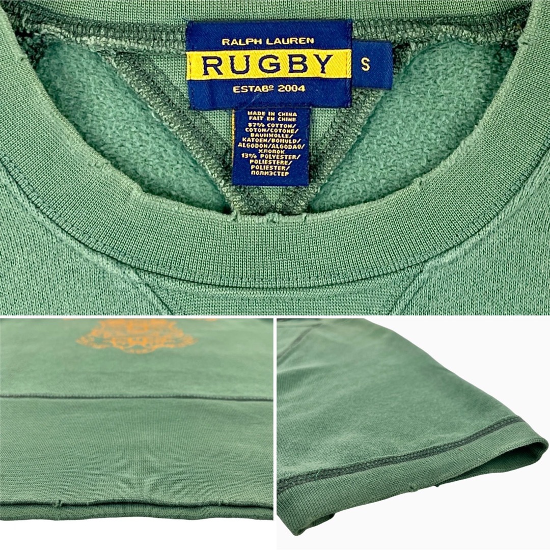 POLO RUGBY(ポロラグビー)の中古 ラグビー ラルフローレン ドクロ ダメージ 両Vガゼット 半袖スウェット メンズのトップス(スウェット)の商品写真