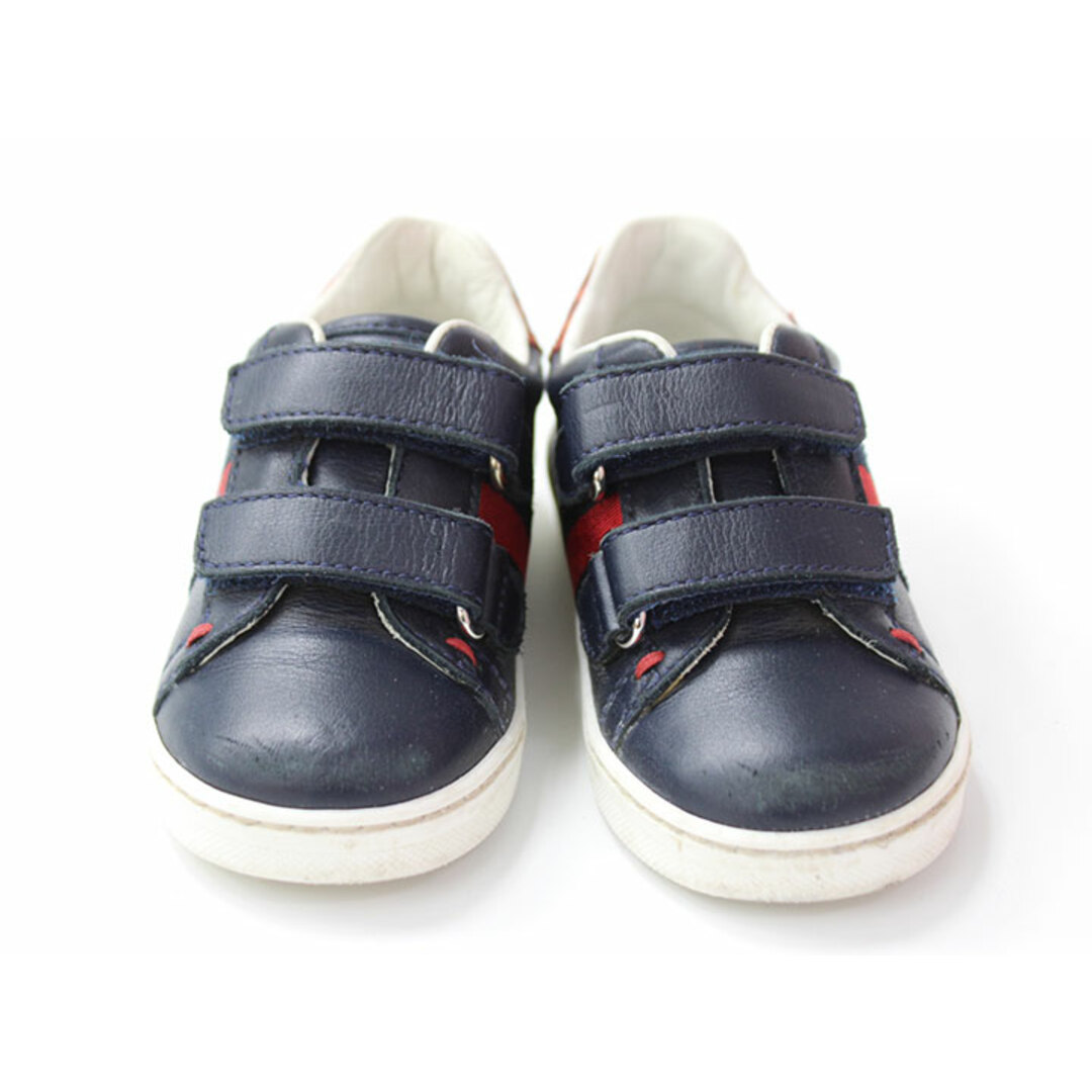 Gucci(グッチ)の【新入荷!】■グッチ/GUCCI■13.3cm シューズ/スニーカー/靴 紺【中古】子供 キッズ kids ベビー baby 男の子 女の子 春夏秋冬 920132 キッズ/ベビー/マタニティのベビー靴/シューズ(~14cm)(スニーカー)の商品写真