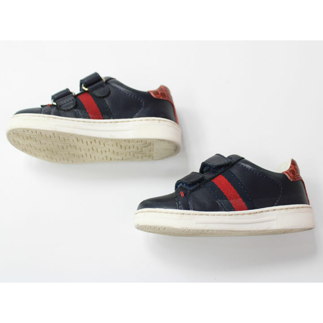 Gucci(グッチ)の【新入荷!】■グッチ/GUCCI■13.3cm シューズ/スニーカー/靴 紺【中古】子供 キッズ kids ベビー baby 男の子 女の子 春夏秋冬 920132 キッズ/ベビー/マタニティのベビー靴/シューズ(~14cm)(スニーカー)の商品写真