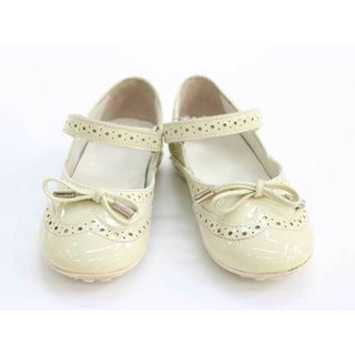 トッズ(TOD'S)の【新入荷!】■トッズ/TOD'S■13.5cm ストラップシューズ/靴 アイボリー エナメル フォーマル 結婚式 発表会 写真撮影 冠婚葬祭【中古】子供 キッズ kids ベビー baby 女の子 春夏秋冬 501132(その他)