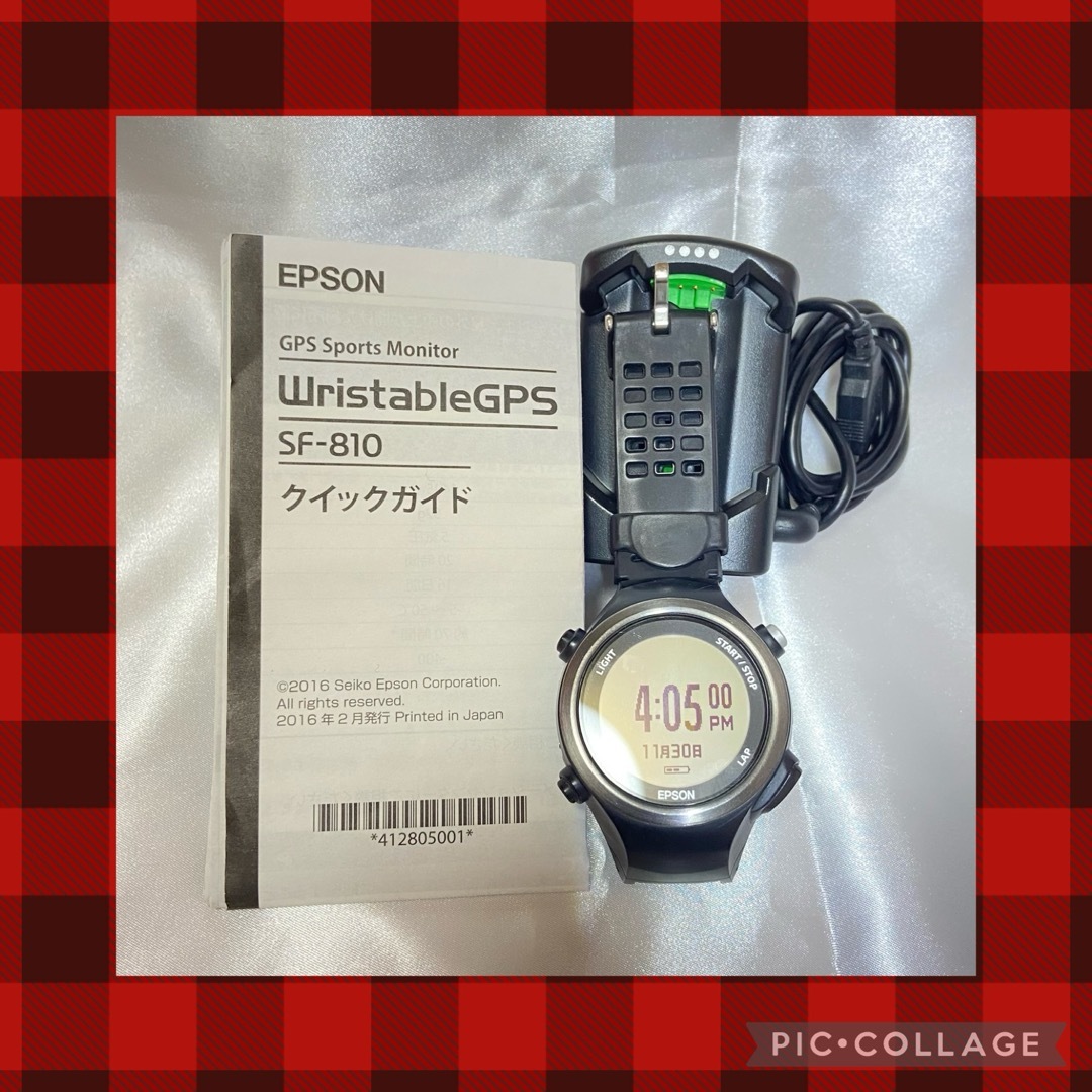 腕時計(デジタル)EPSON WristableGPS SF-810B