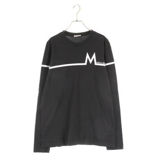 モンクレール(MONCLER)のMONCLER モンクレール 22AW ラバーロゴ プリント LS TSHIRT ロングスリーブ 長袖Tシャツ ロンT ホワイト H20918D00003 8390T(Tシャツ/カットソー(七分/長袖))