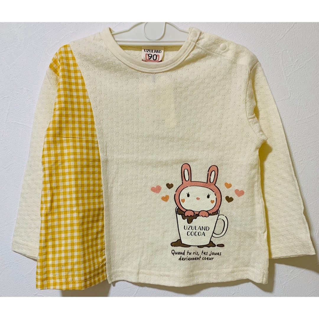 新品　タグ付き　長袖　ウズランド　アイボリー キッズ/ベビー/マタニティのキッズ服女の子用(90cm~)(Tシャツ/カットソー)の商品写真