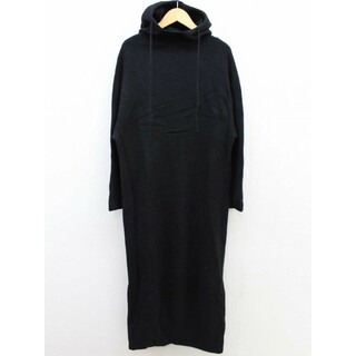 ドレステリア(DRESSTERIOR)の【秋物 新入荷】♪DRESSTERIOR/ドレステリア♪ウールカシミヤフード付ニットワンピース/長袖/マキシ丈 ブラック/黒 レディース 38【中古】冬 030132(その他)