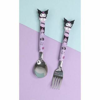 韓国限定 クロミ フィギュア スプーンフォークセット 新品 日本未販売 サンリオ(カトラリー/箸)